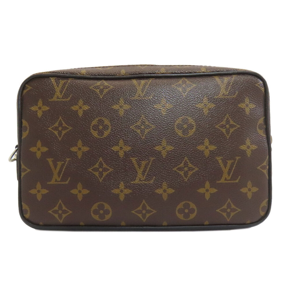 Louis Vuitton Monogram Bag Pochette Canvas Shoulder Kasai Brown
